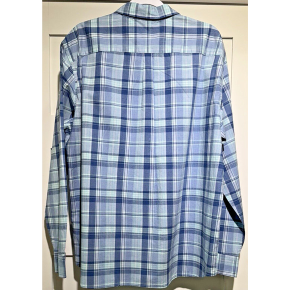 VINEYARD VINES BLUE PLAID BUTTON DOWN LONG SLEEVE MEN'S HARBOR SHIRT XL - Picture 4 of 8